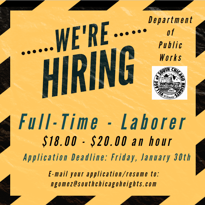 Public Works Hiring Flyer